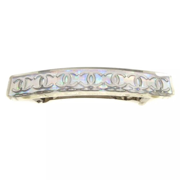 Chanel Hair Clip Hairpin Barrette Clear - Picture 1 of 4